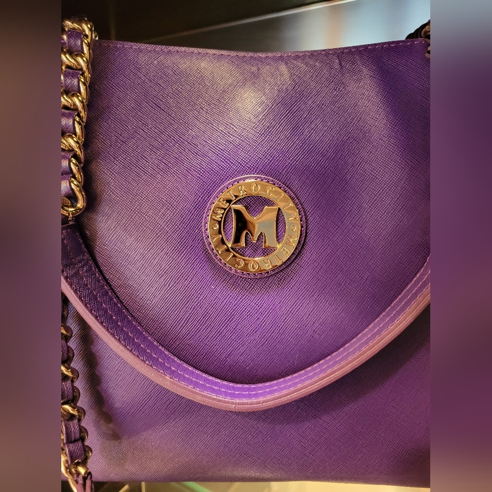 METROCITY Saffiano Shoulder Bag NWOT - Picture 12 of 14